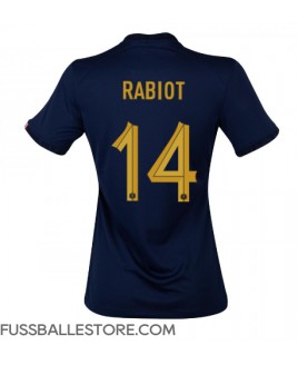 Günstige Frankreich Adrien Rabiot #14 Heimtrikot Damen WM 2022 Kurzarm